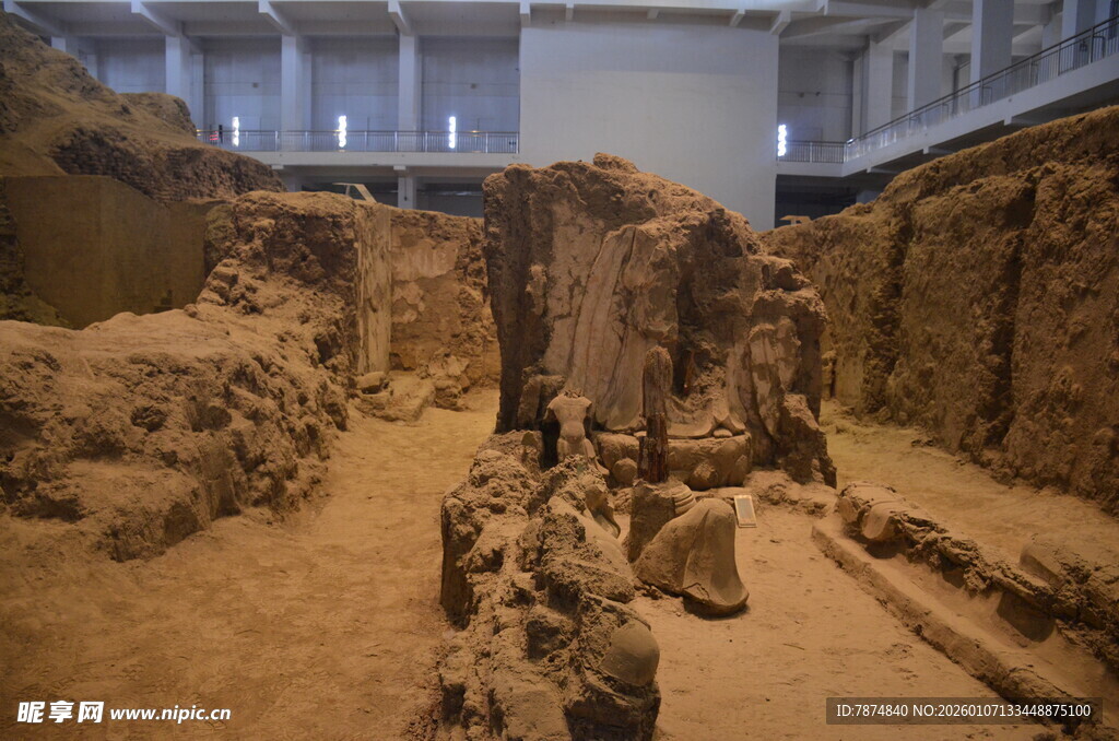 古代遗址挖掘现场