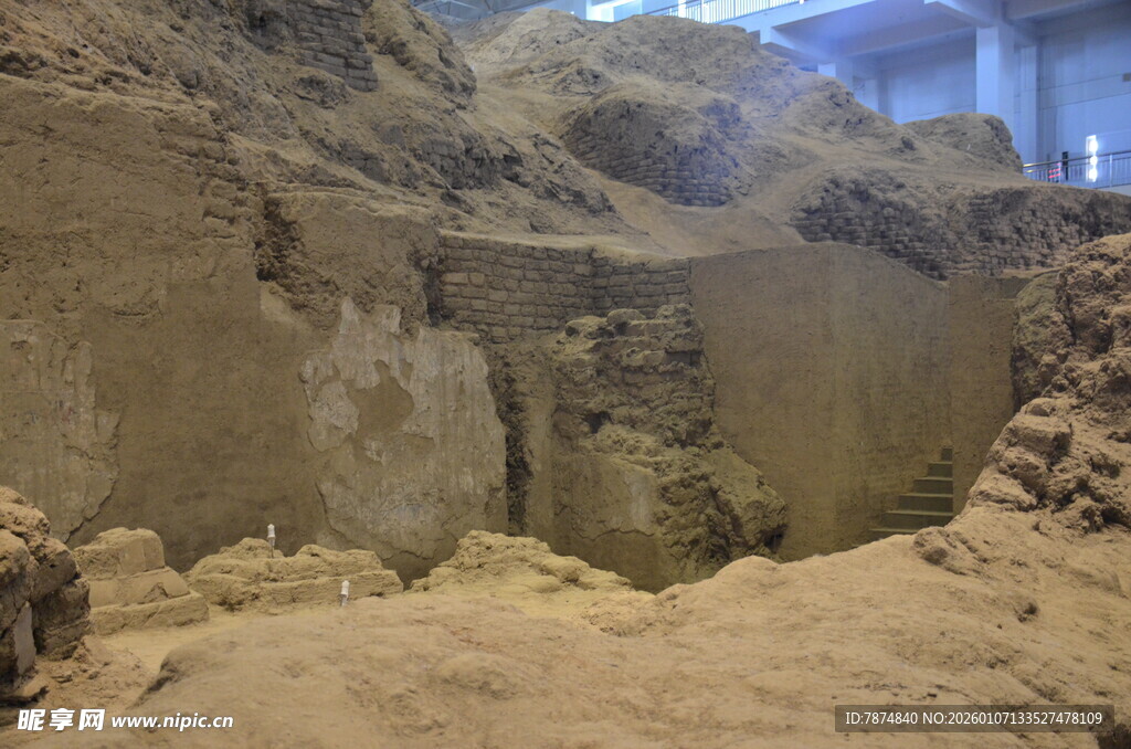 古代遗址考古现场