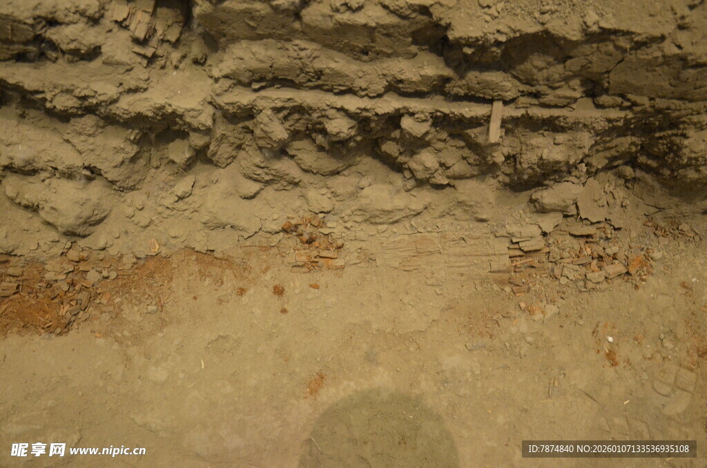 古老墙面纹理特写