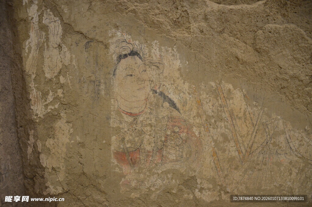 古老岩画展现神秘图案