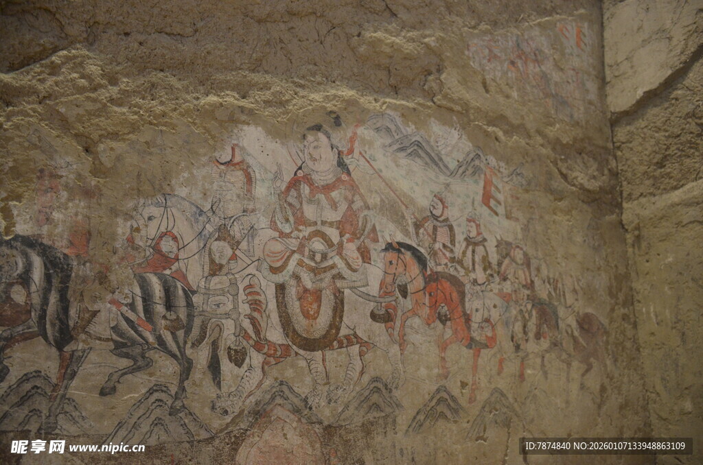 古老洞穴壁画艺术景观