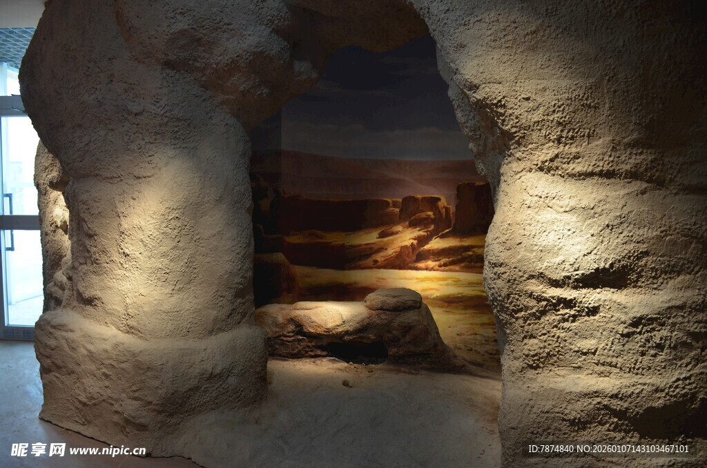 室内独特石质景观展示