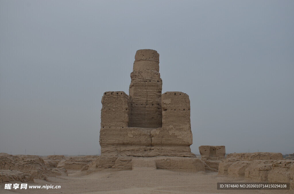 古老神秘的沙漠遗迹