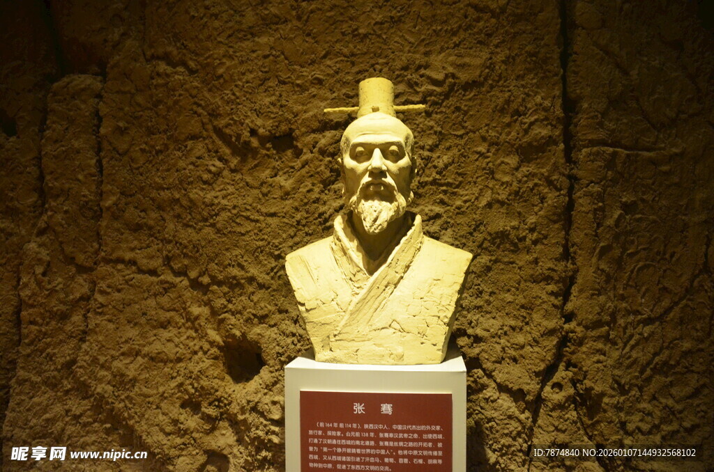 古代人物半身雕像展示