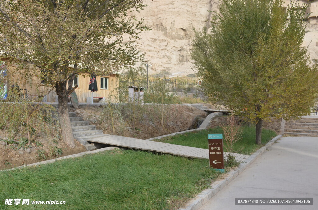 宁静小区内的绿化景观