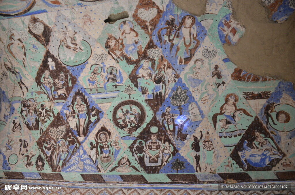 复古风格人物图案装饰画