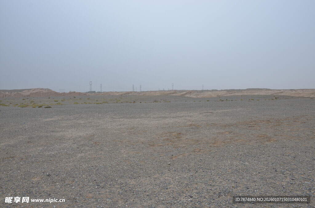 广袤荒凉的沙漠景观