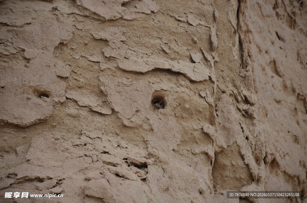 粗糙斑驳的墙面纹理