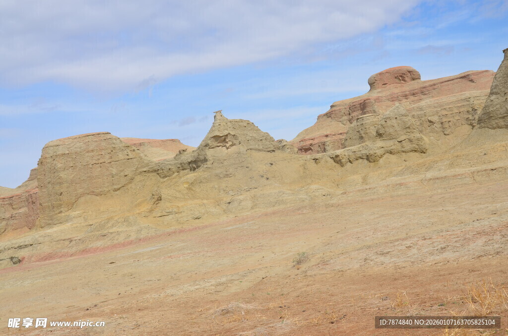 壮丽西北荒野地貌景观