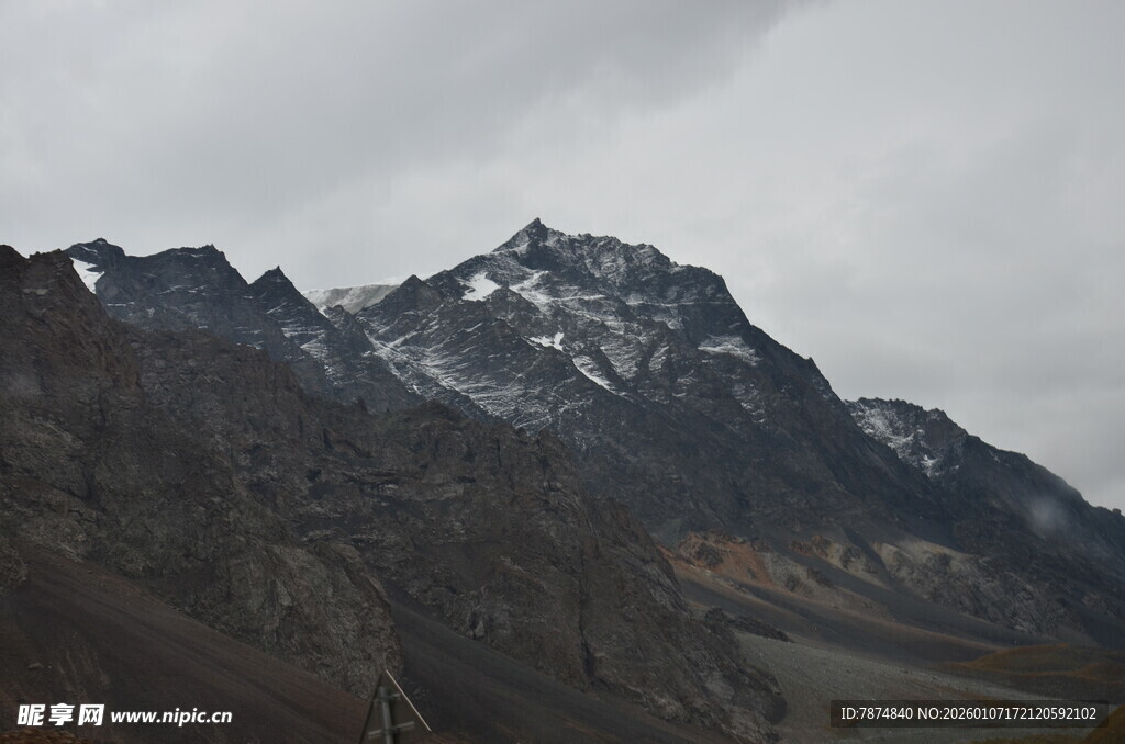 巍峨雪山 壮丽山脉景观