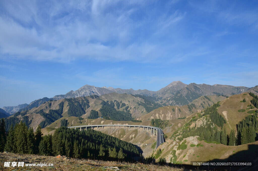壮丽高山风景
