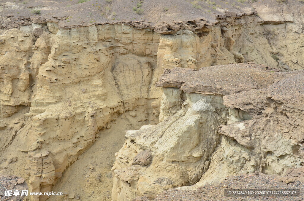 壮观土质地貌景观