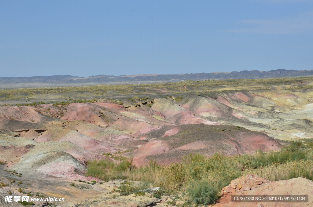 七彩斑斓的壮丽地貌景观