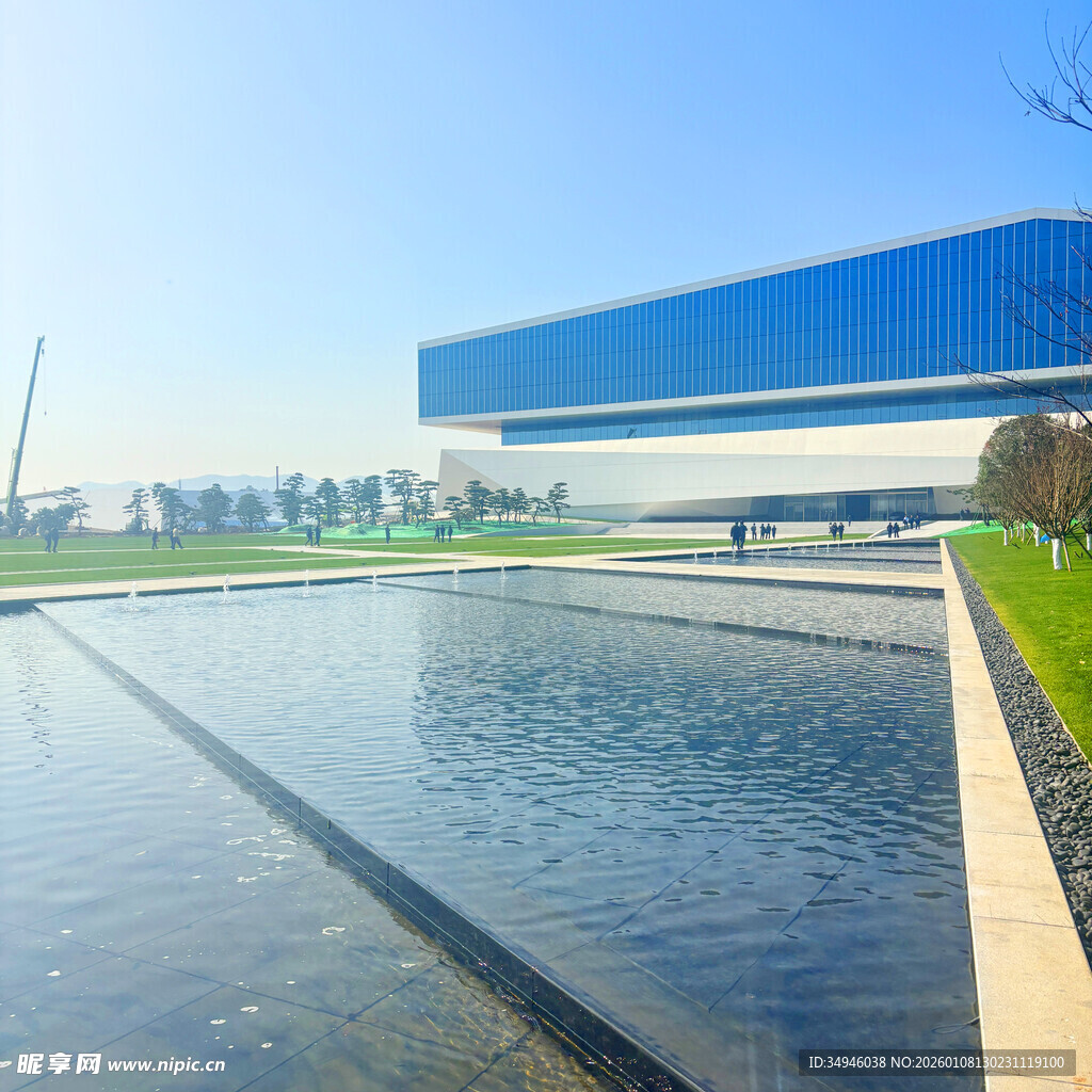 现代水景建筑景观
