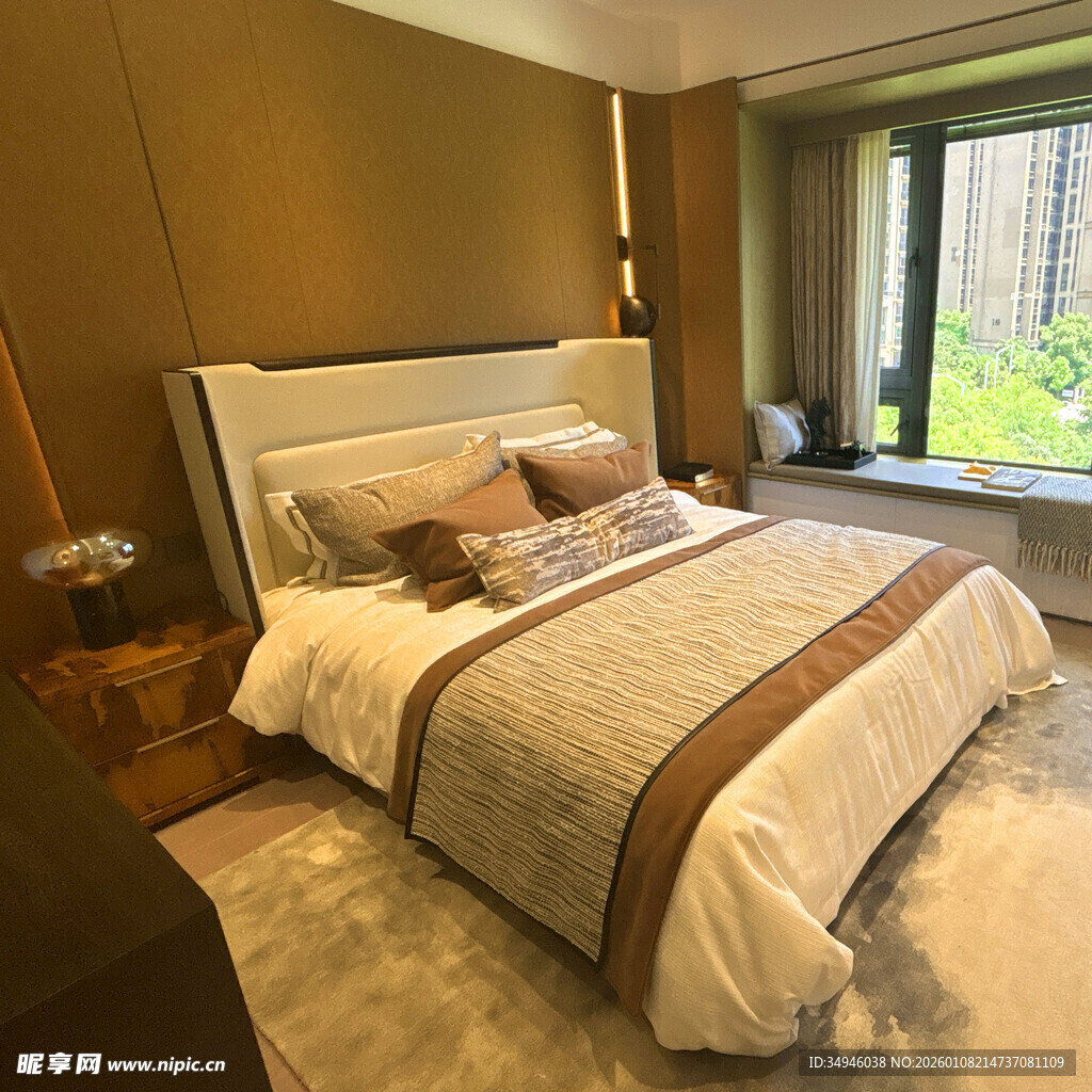 豪华卧室温馨舒适场景