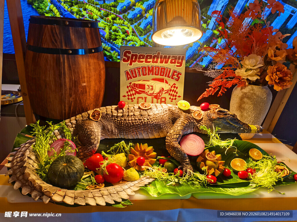 丰盛生鲜果蔬肉类展示