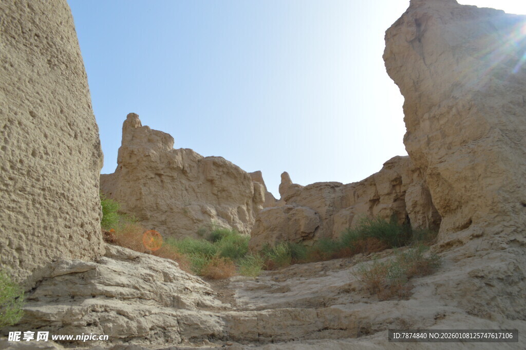 古老遗迹的独特地貌景观