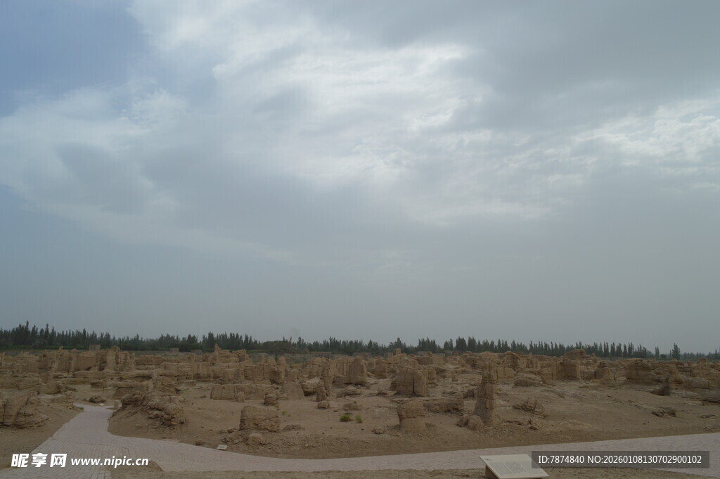 广袤荒凉土地景观