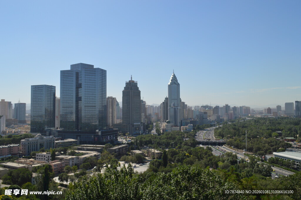 城市天际线 现代建筑景观