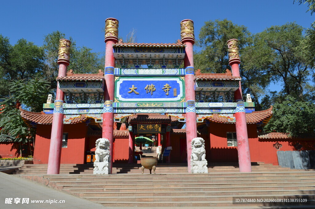 中式传统牌坊建筑景观