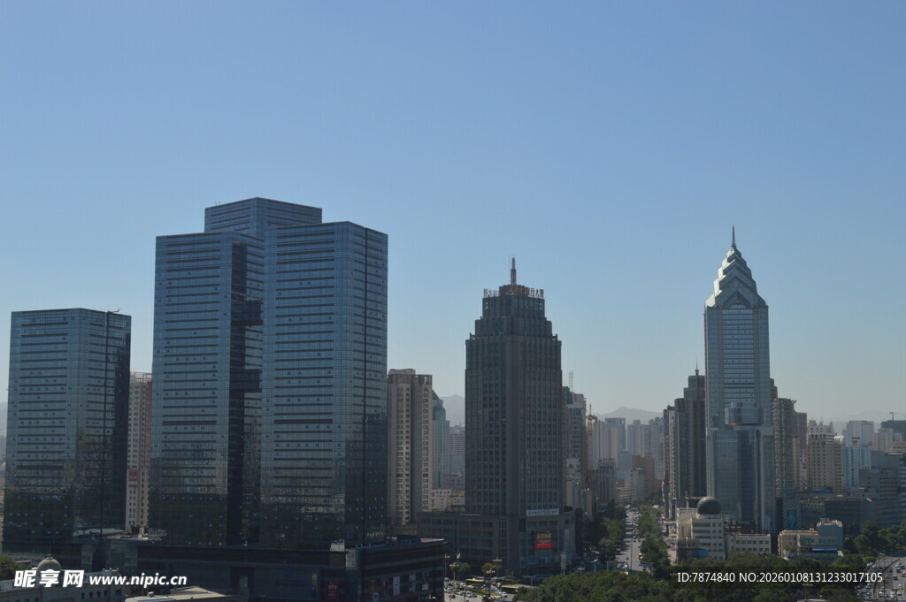 现代都市高楼景观