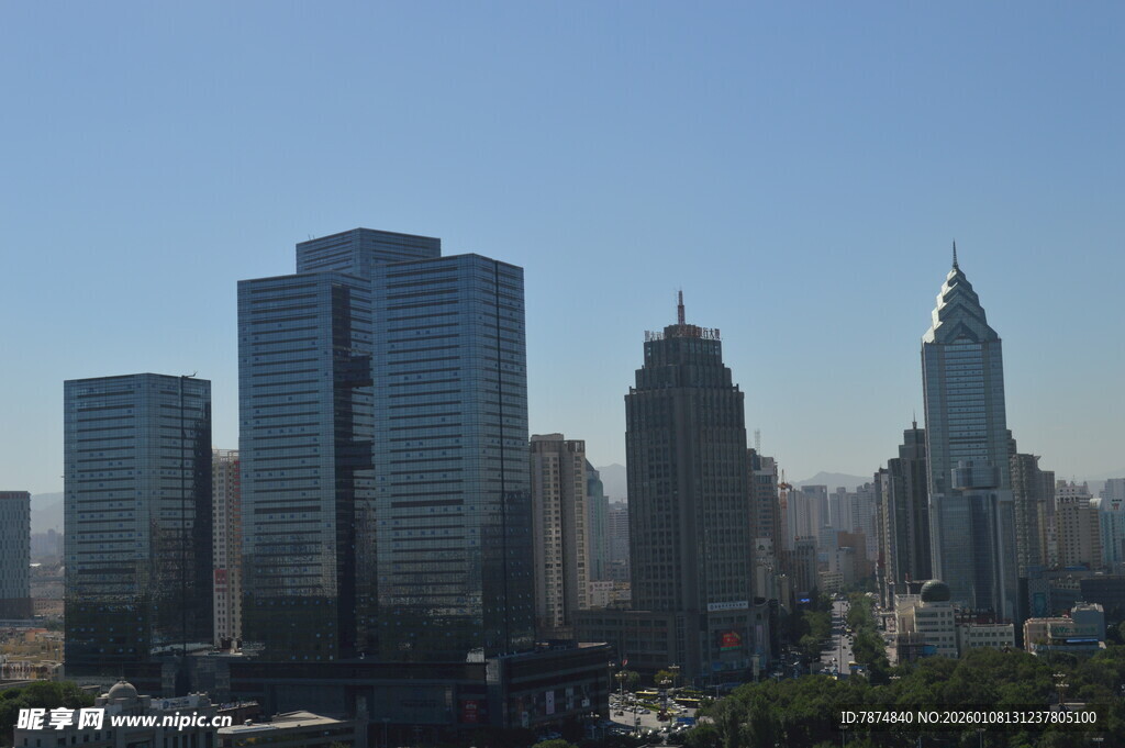 繁华都市高楼景观