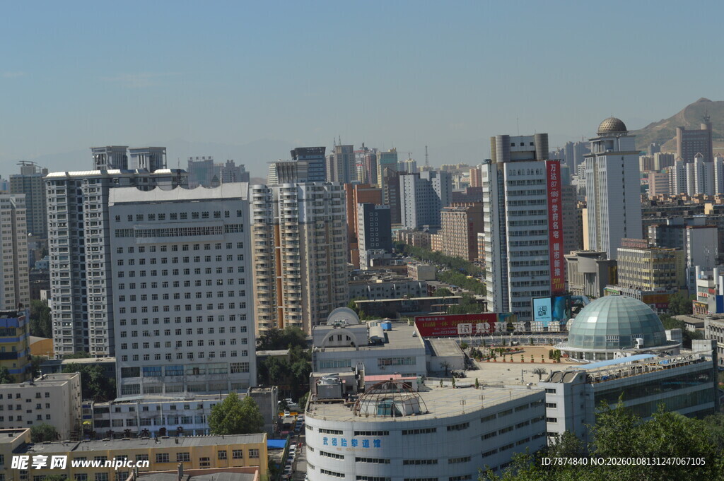 繁华都市天际线景观