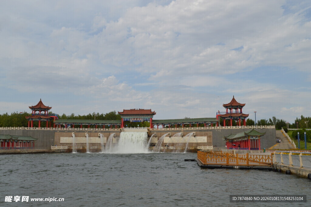 中式水景建筑景观