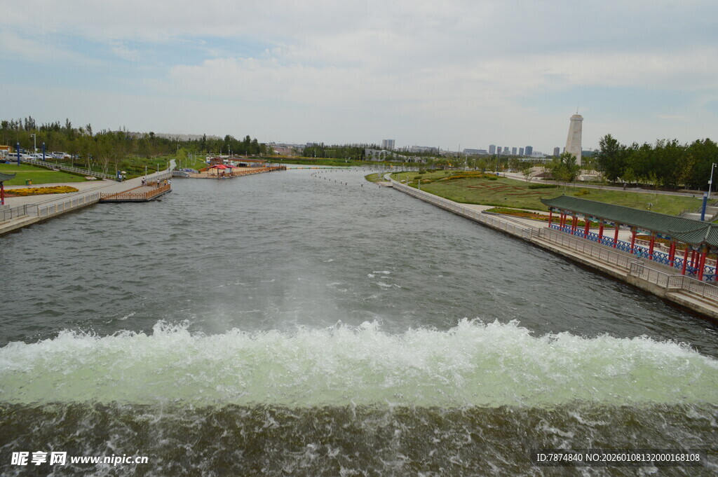城市河道水闸景观