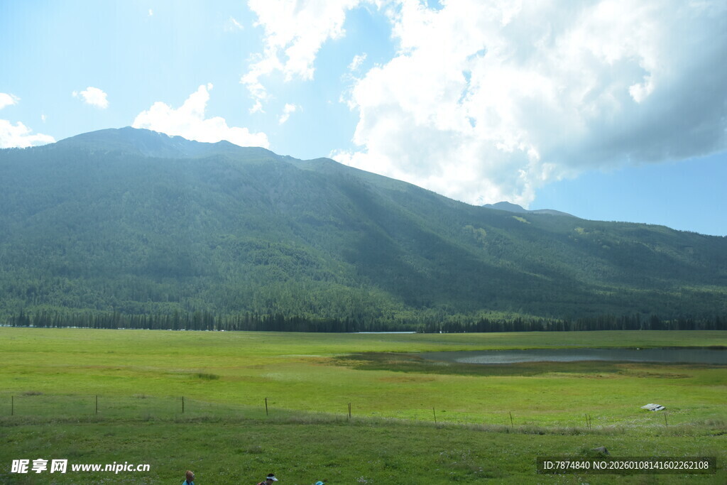 青山绿野间的开阔美景