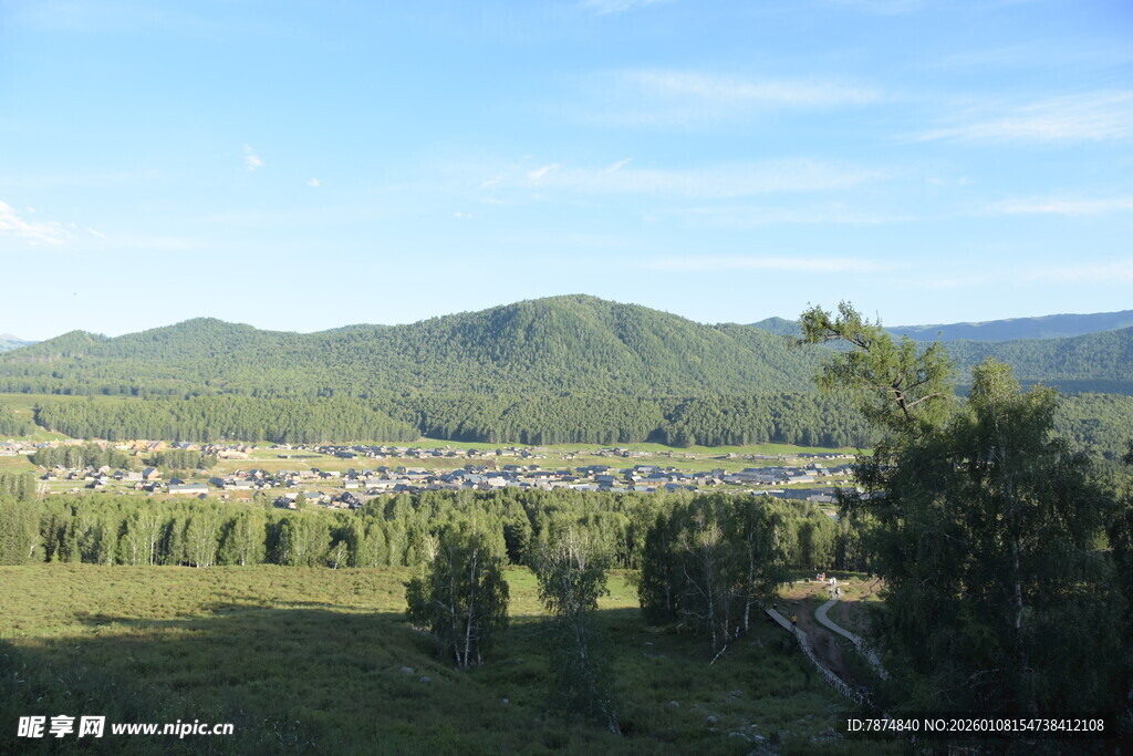 山间田野风光美景