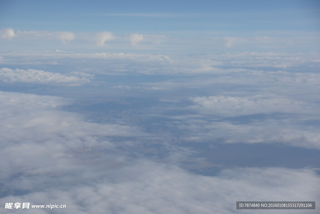 高空俯瞰云海美景