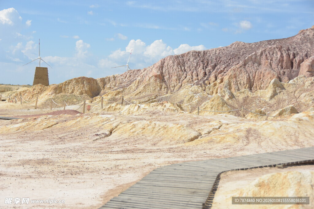 荒漠中的古老遗迹