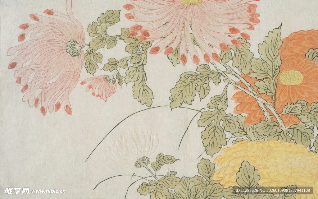 花卉写意画