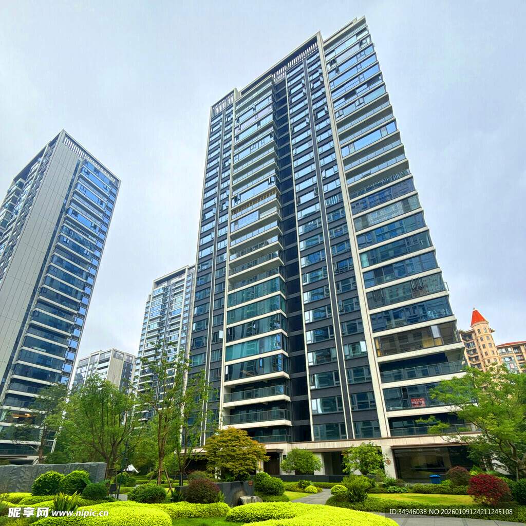 现代高层住宅景观
