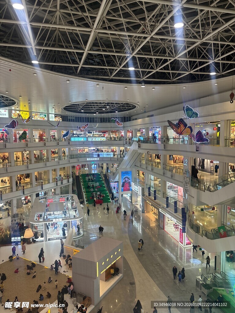 繁华商场内部全景