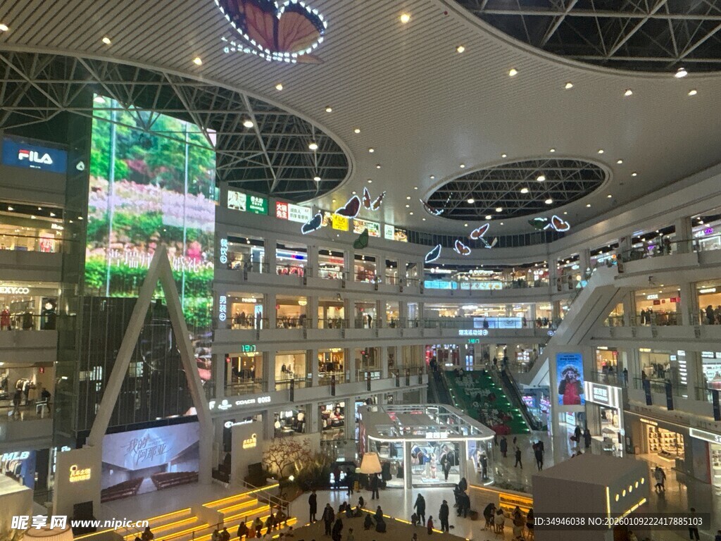繁华商场内部全景