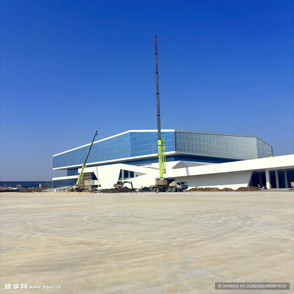 现代建筑施工现场