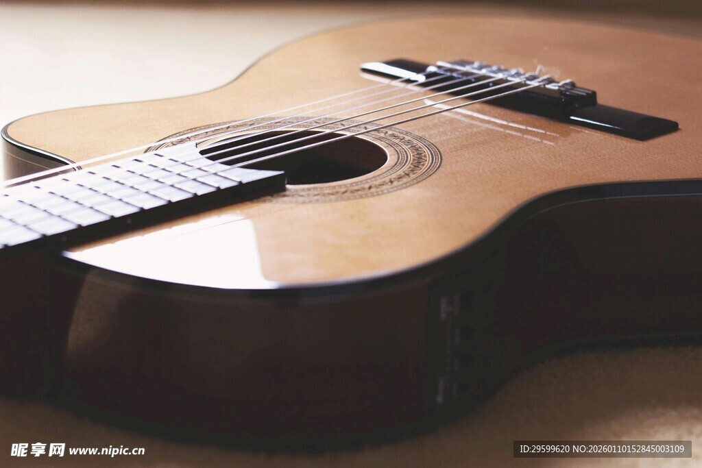 古典吉他特写