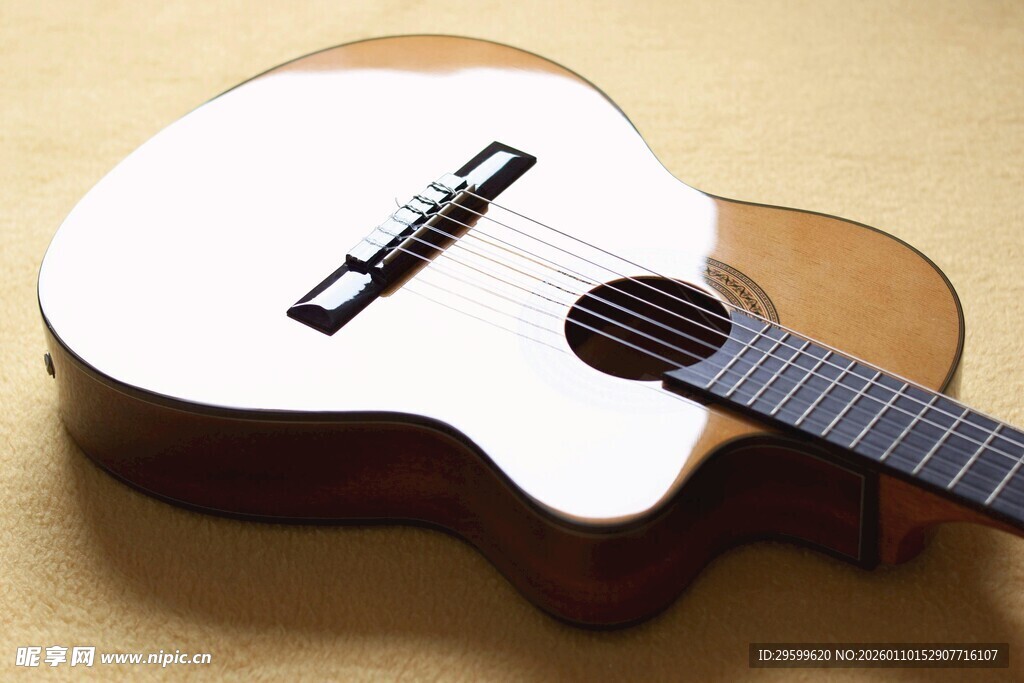 复古风格木吉他特写