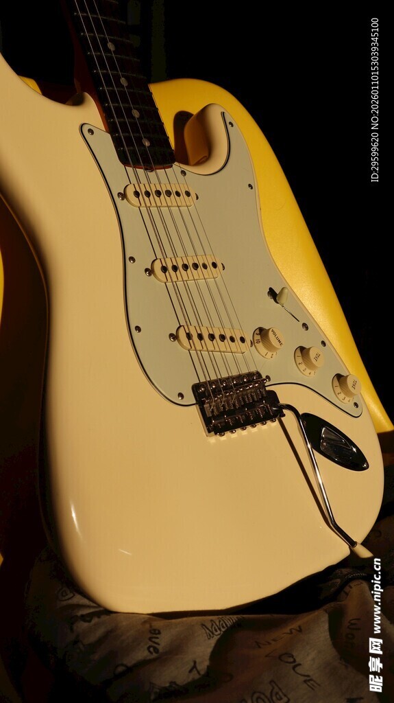 复古风格电吉他特写