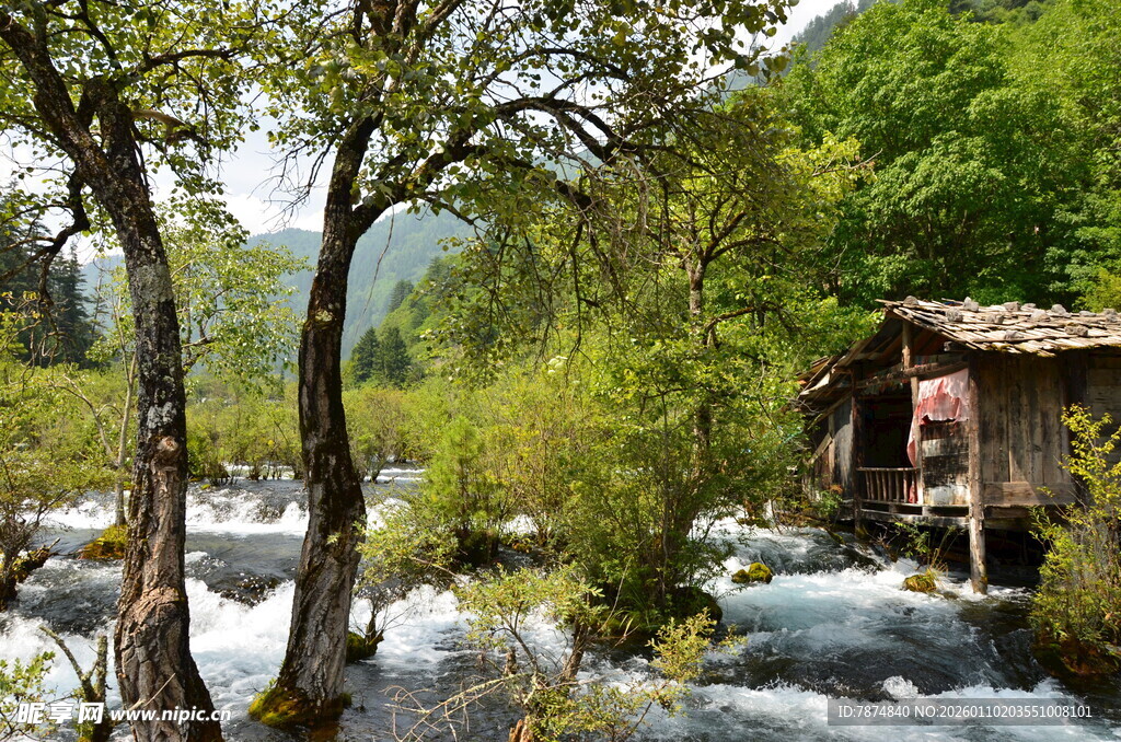 溪边小屋 静享自然野趣