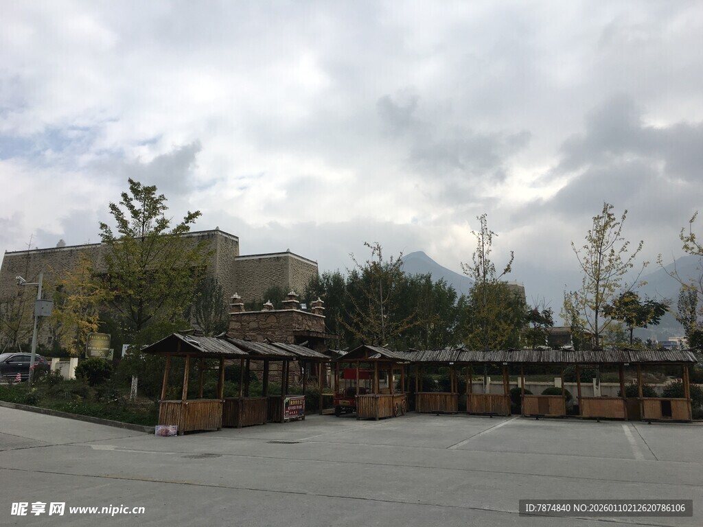 户外集市建筑景观