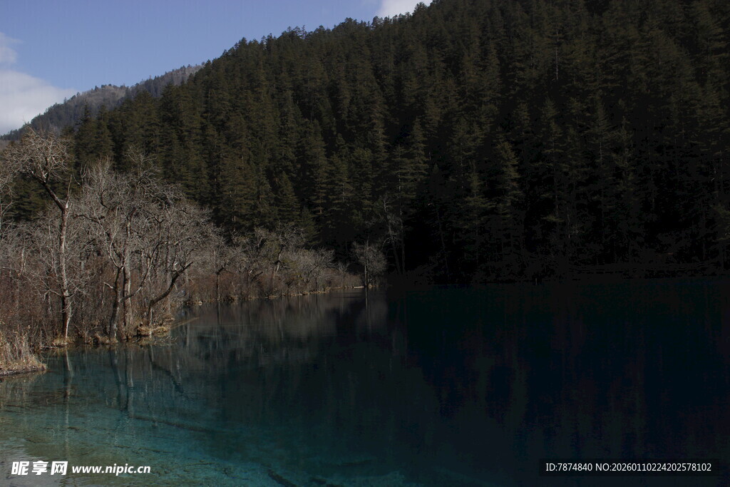 九寨沟绝美湖景风光