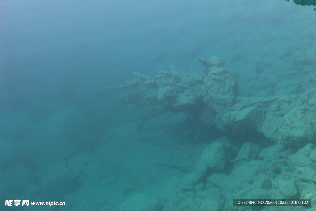海底神秘残骸景象