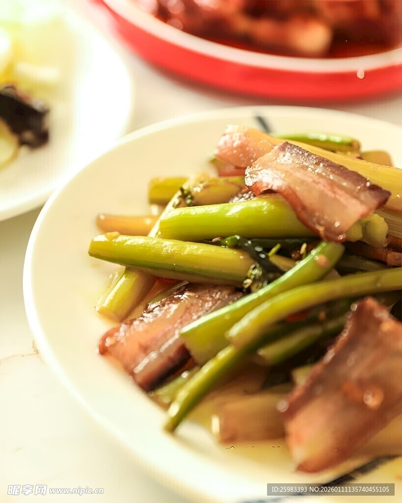 菜苔炒腊肉