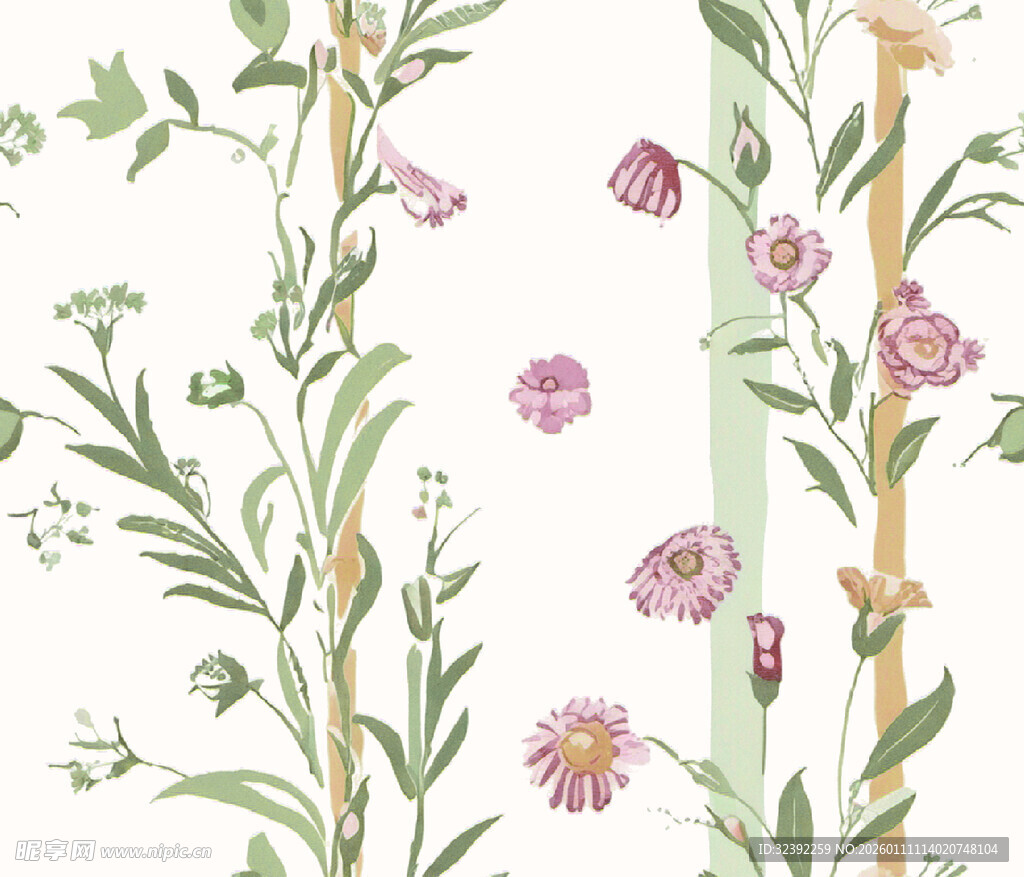 花卉藤蔓图案设计