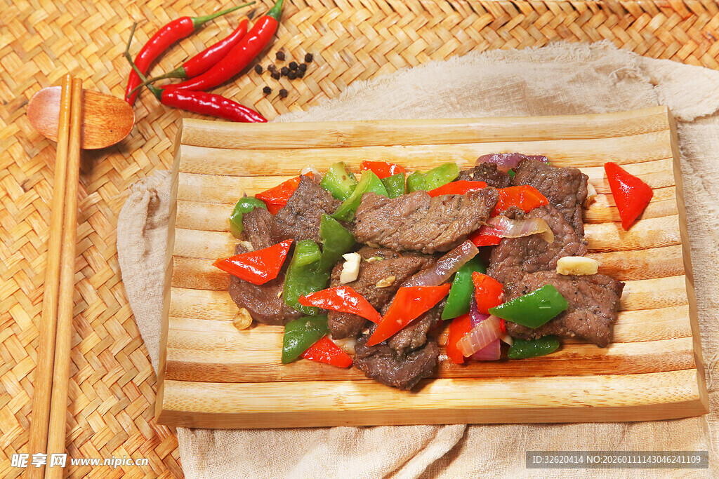 彩椒炒牛肉