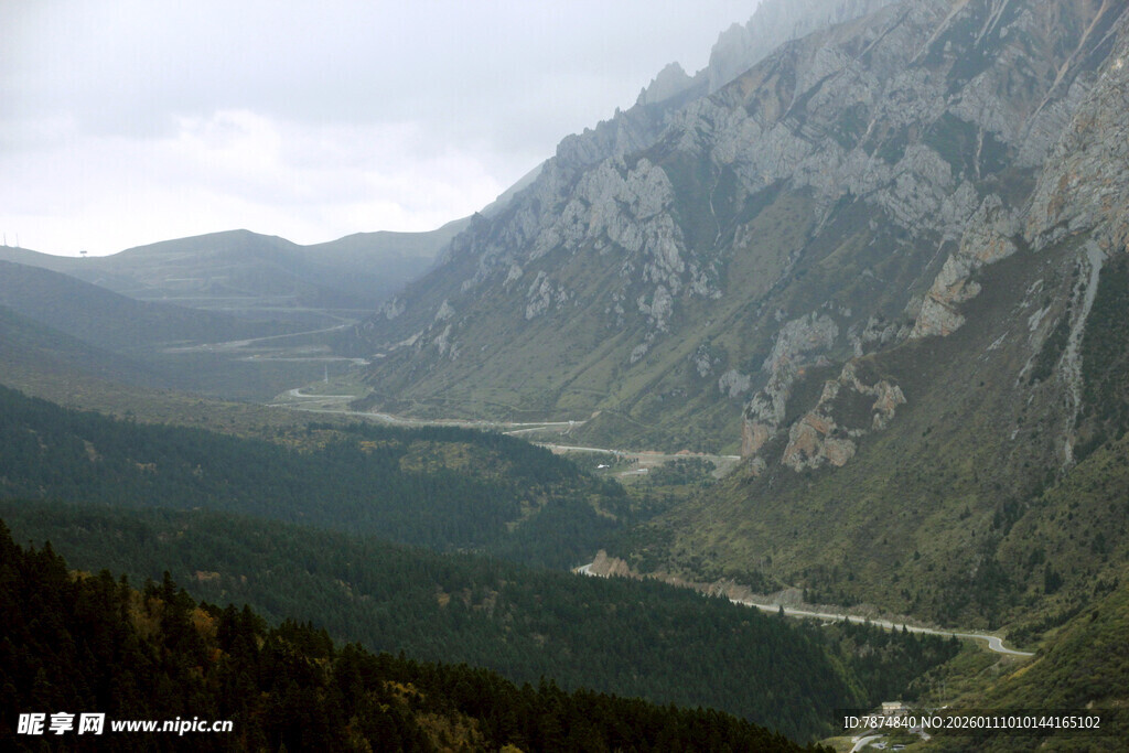 山间美景 山谷与山脉风光