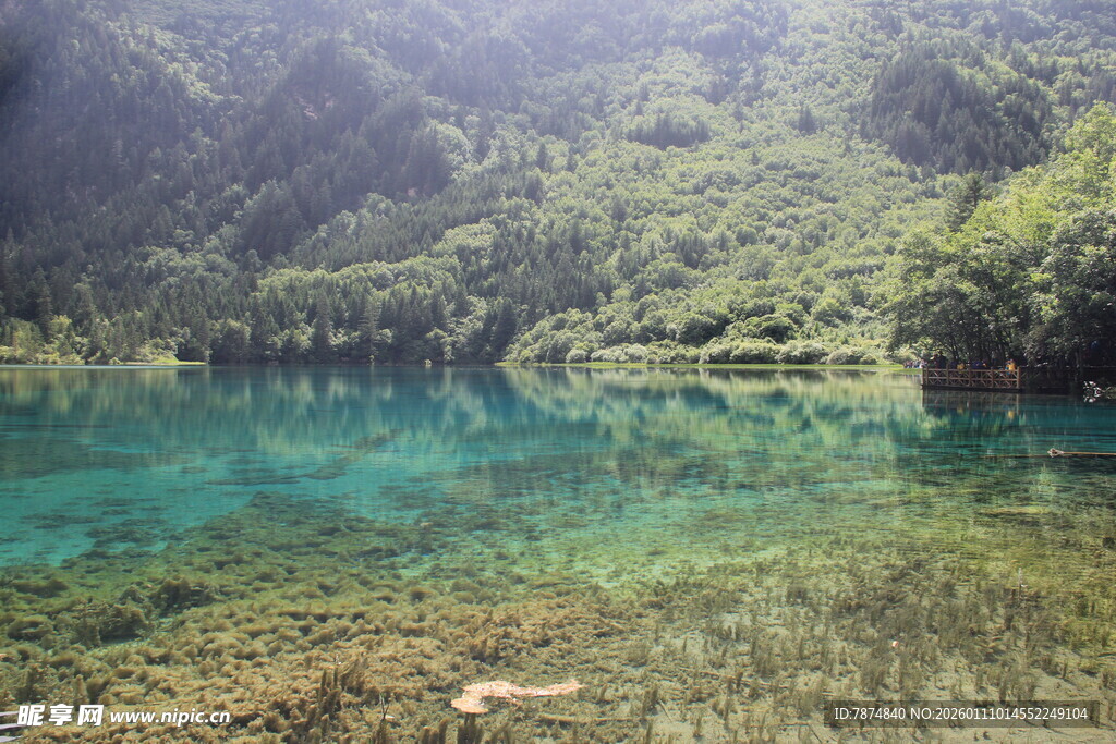 山间碧湖 自然清新美景